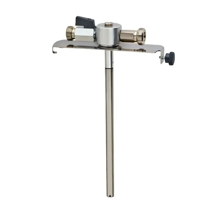 5 Liter Dosenadapter aus Edelstahl mit Absperrhahn