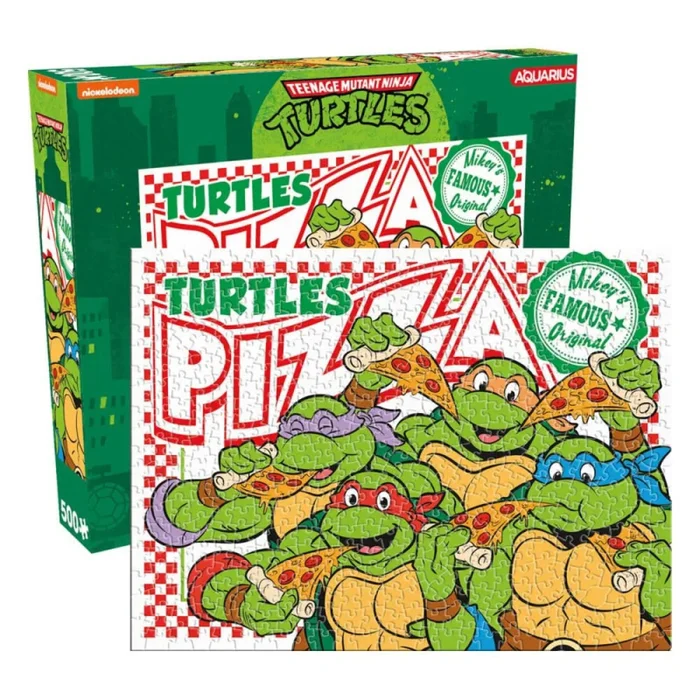 500 Teile Puzzle Ninja Turtles Aquarius Pizza [Größe 35×48 cm]