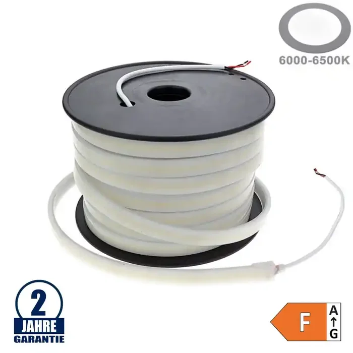 504SMD/m 6W/m 48V COB LED Streifen Kaltweiß IP67 1m