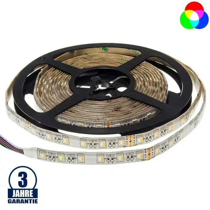 60SMD/m 16W/m 24V Professional Led Streifen RGBWW Spritzwassergeschützt 1m