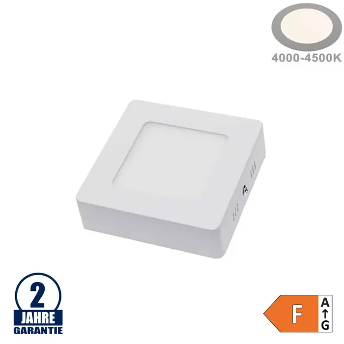 6W LED Aufbau Mini Panel Quadratisch Neutralweiß
