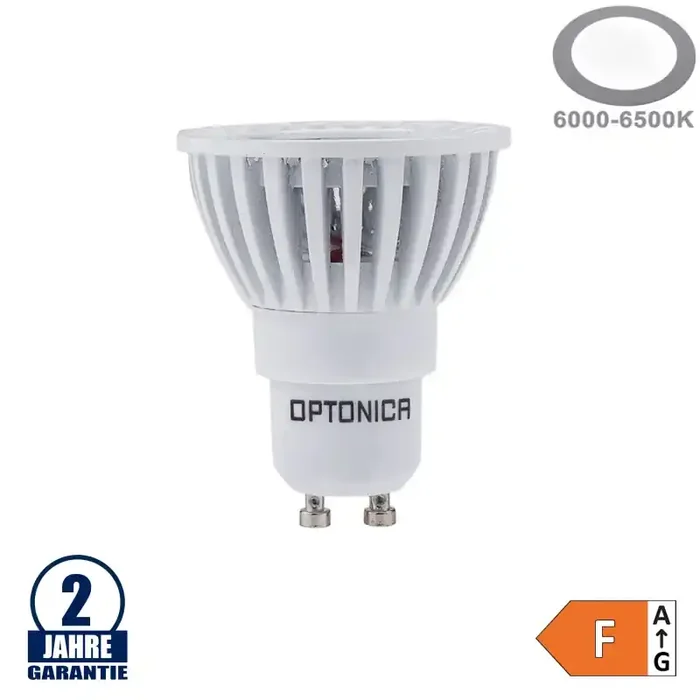 6W LED COB GU10 Spot Kaltweiß Weiß