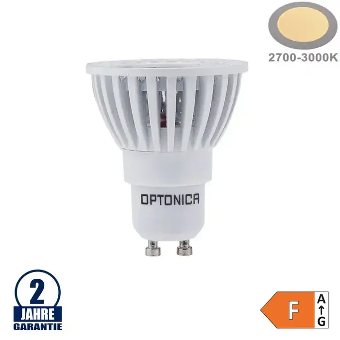 6W LED COB GU10 Spot Warmweiß Weiß