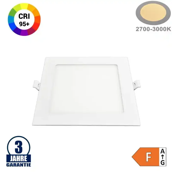 6W LED Professional Mini Panel Quadratisch Warmweiß