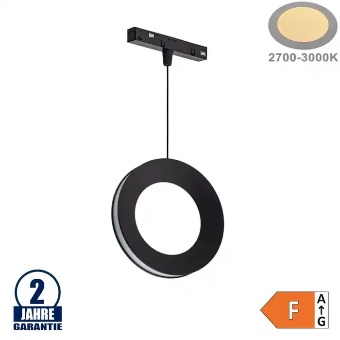 6W Pendelleuchte für 48V Stromschiene R20 u. R35 Magnetic Line Warmweiß