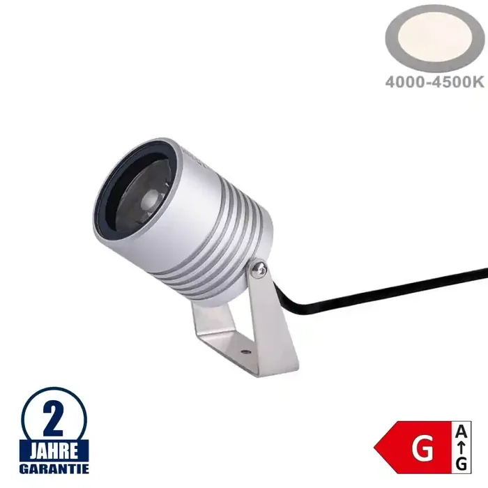 7,5W LED Boden und Gehwegleuchte schwenkbar 24V IP67 Neutralweiß