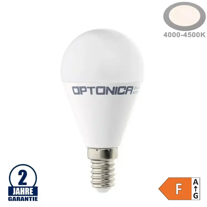 8W LED E14 G45 Birne Kunststoff Neutralweiß