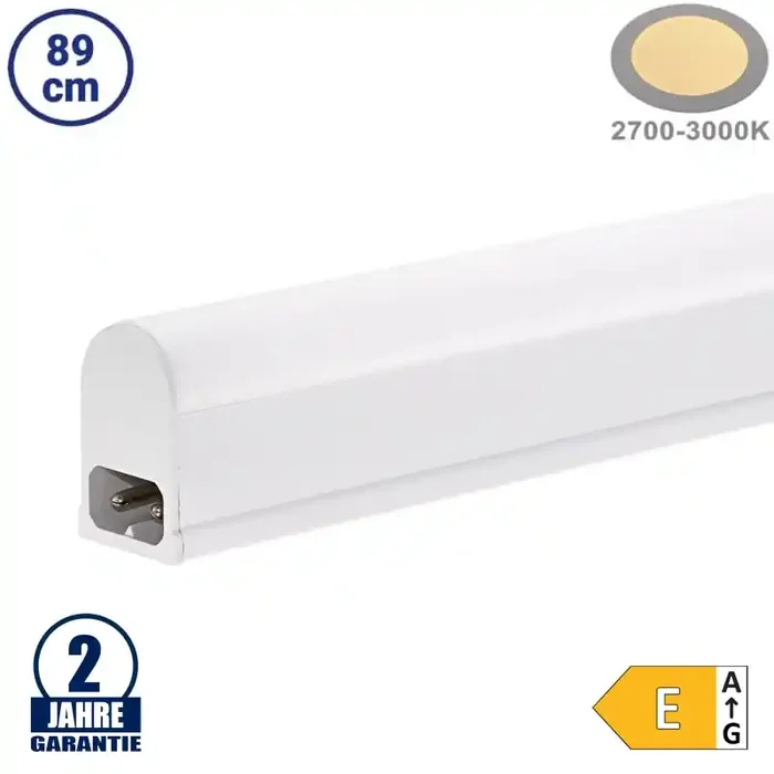 9,6W LED Unterschrankleuchte T5 89cm Warmweiß