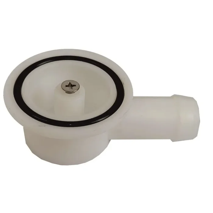 90° Abflussverschraubung für Tropfblech von JEDRE.