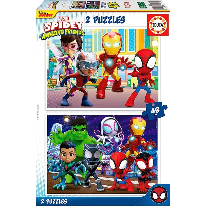 96-teiliges Doppelspidey-Puzzle Educa [Größe 23,2×33,7×29,1 cm]