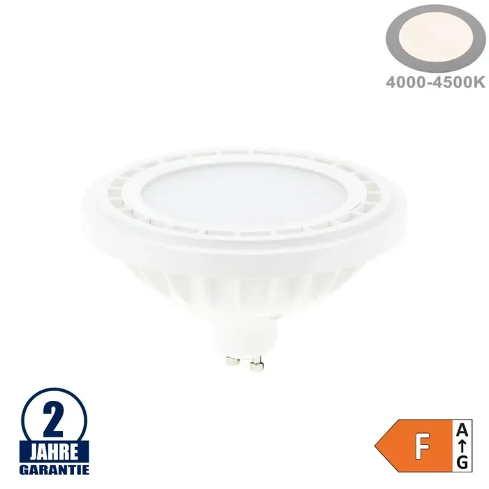 9W LED GU10/AR111 Spot 120° Neutralweiß