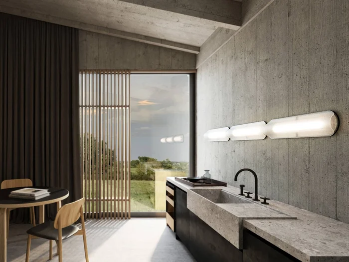 A-N-D Vale System 3 Wand-/Deckenleuchte End to End – Horizontal Entworfen von Caine Heintzman