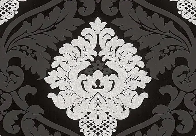 A.S. Création Vliestapete Bling Bling Barocktapete mit Ornamenten Glitzereffekt schwarz, weiß