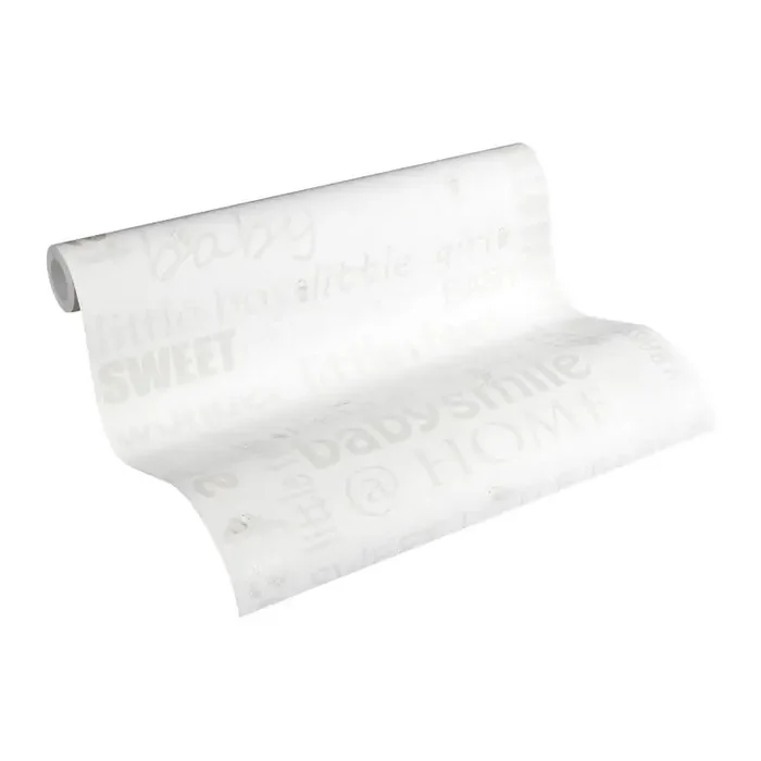 A.S. Création Vliestapete Little Stars Kinderzimmertapete für Babys creme, metallic, weiß