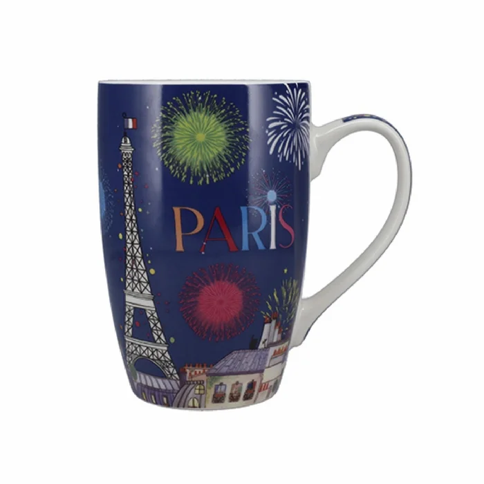 Abgerundete Tasse + Schachtel Kiub Paris En Fête [Größe 490 ml]