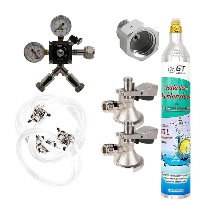 Accessory set for 2-line dispensing systems 425 gr soda cylinder conversion kit