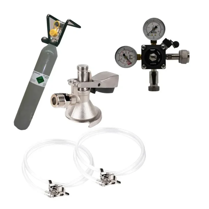 Accessory set for dispensing systems 500 gr CO² + flat keg