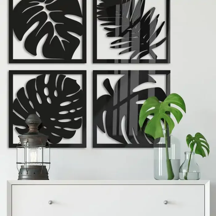 Acrylbuchstaben – Blätter Tropical Set