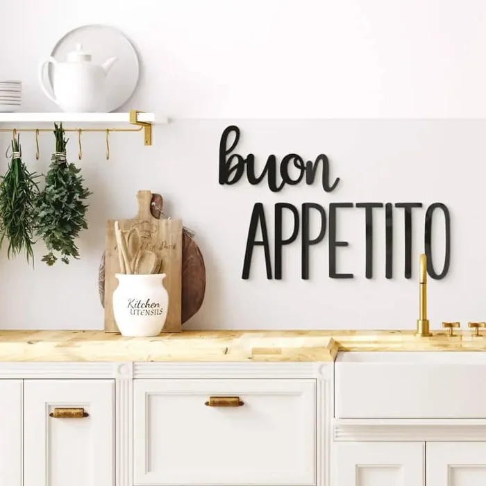 Acryldeko Küchenspruch Buon Appetito