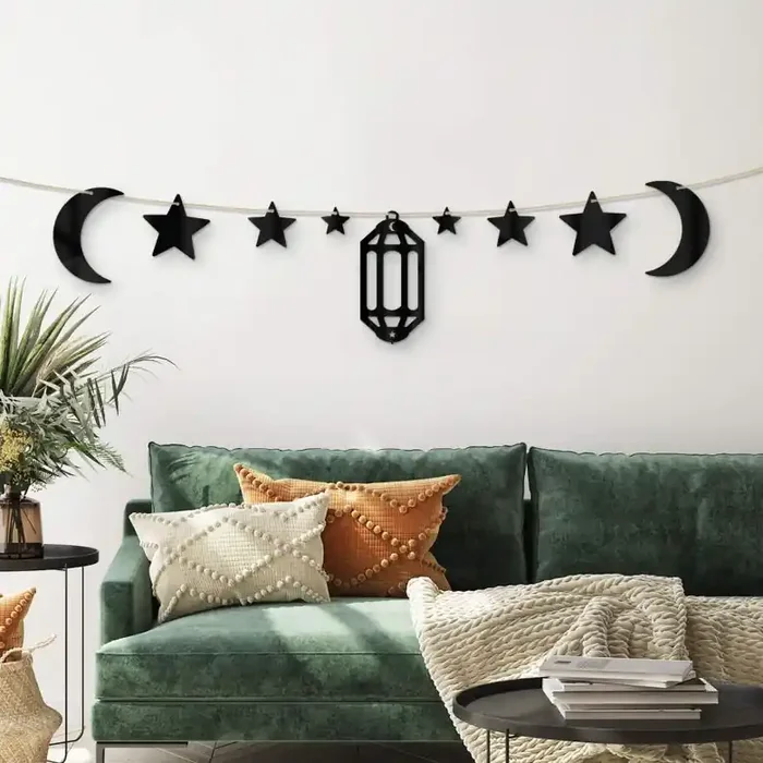 Acryldeko Ramadan Set – Mond Sterne Laterne