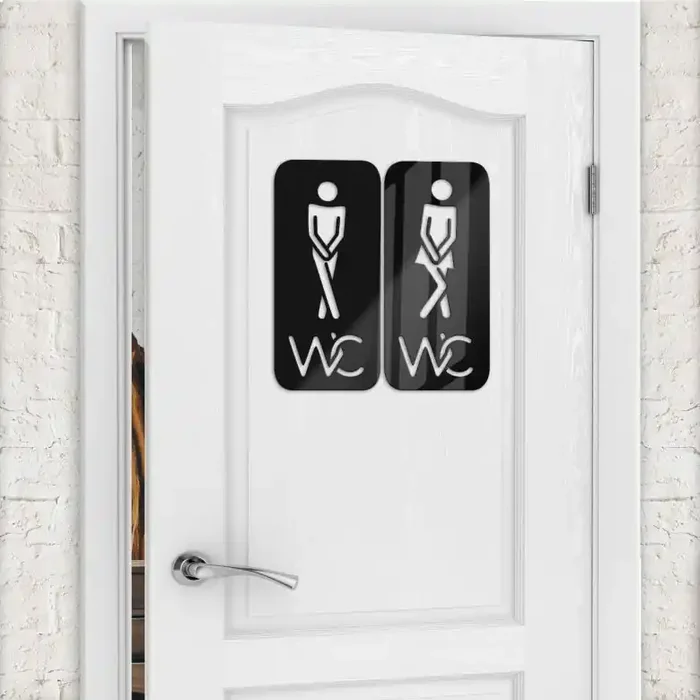 Acryldeko Toilettenzeichen 02