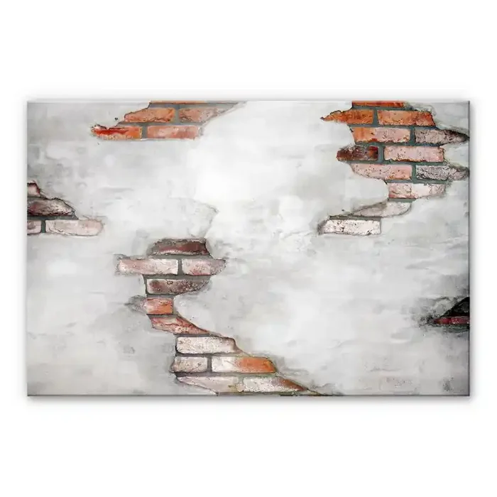 Acrylglasbild Backsteinmauer 02