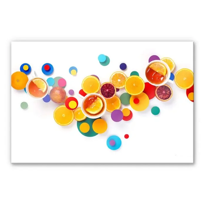 Acrylglasbild Belenko – Suprematic Teatime