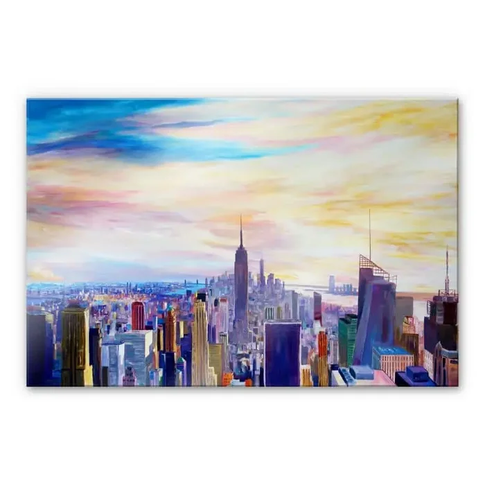 Acrylglasbild Bleichner – Blick über New York City
