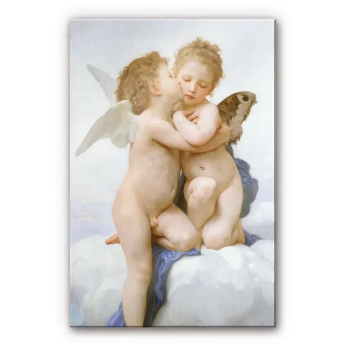 Acrylglasbild Bouguereau – Der erste Kuss