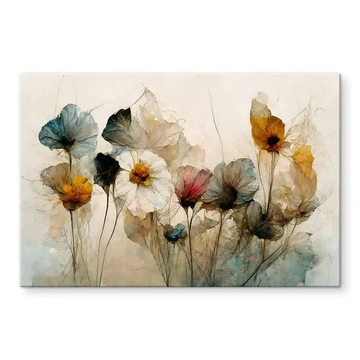 Acrylglasbild Bouquet aus Trockenblumen – Treechild