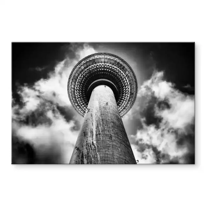 Acrylglasbild Brown – Fernsehturm Berlin