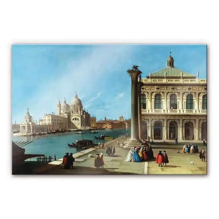 Acrylglasbild Canaletto – Die Einfahrt zum Canal Grande