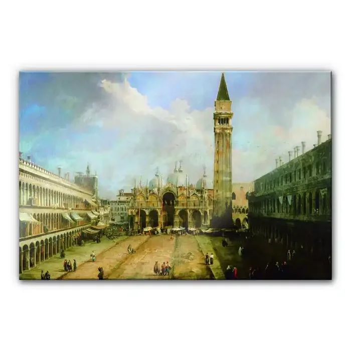 Acrylglasbild Canaletto – Die Piazza San Marco