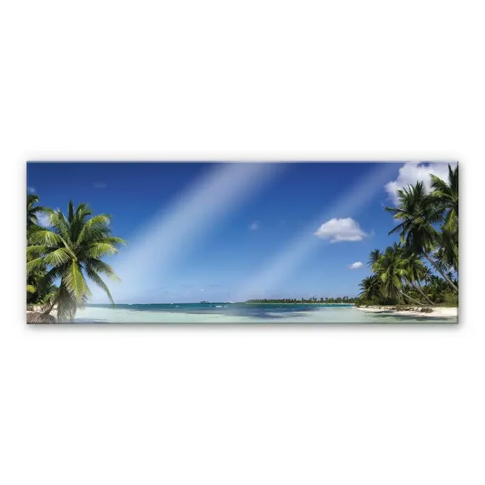 Acrylglasbild Carribean Flair – Panorama