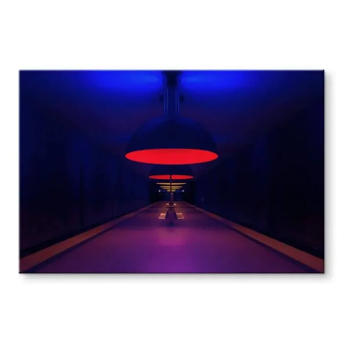 Acrylglasbild Dauer – U-Bahnstadion „Westfriedhof“ in München