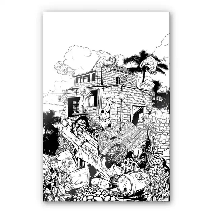 Acrylglasbild Drawstore – Pickup