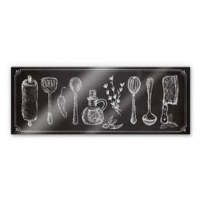 Acrylglasbild Rustic Kitchen – Panorama