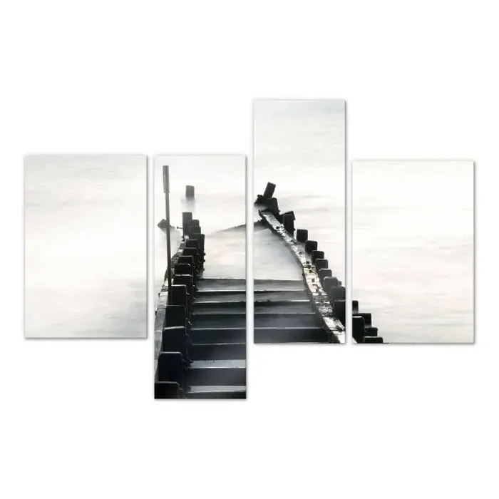 Acrylglasbild Way to nowhere 01 (4-teilig)