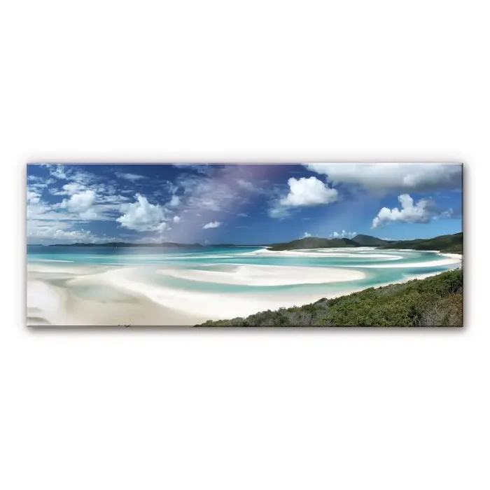 Acrylglasbild Whitehaven Beach – Panorama