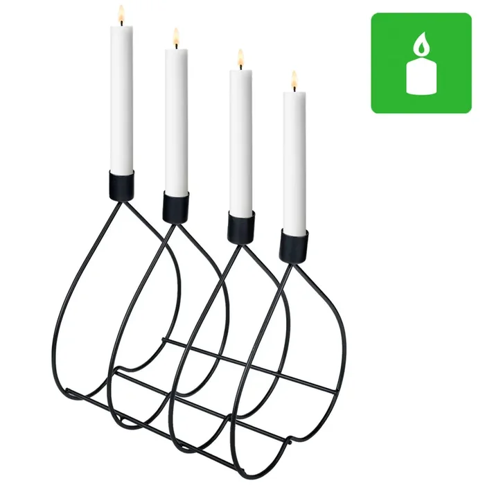 Adventkranz Weihnachtsdeko Kerzenständer Herz Form Kimle