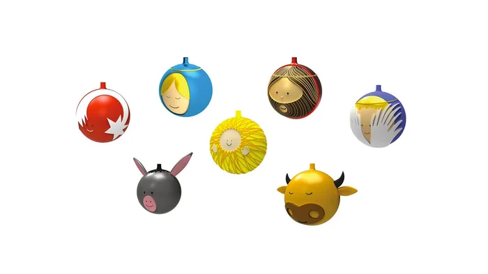 Alessi Weihnachtsbaumkugeln Entworfen von LPWK, Marcello Jori