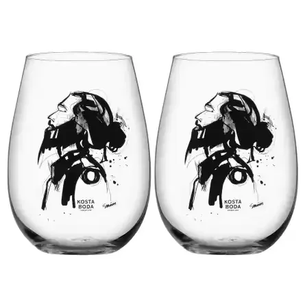 All About You Wasserglas, Love Him 57cl, 2-pack