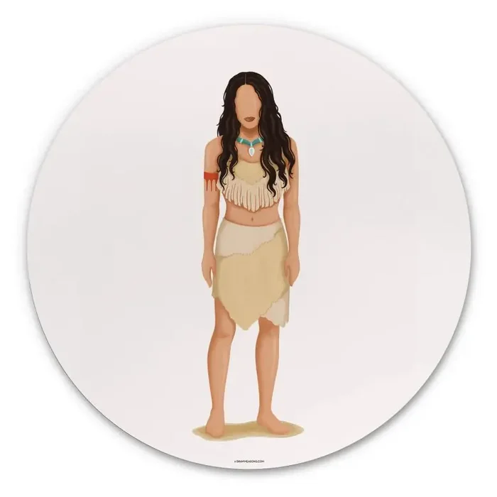 Alu-Dibond Tohmé – Pocahontas – Rund