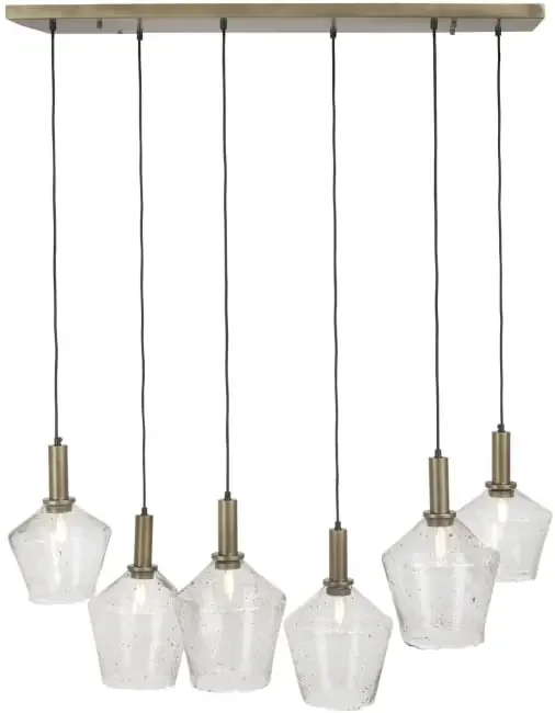 Amy Hängelampe 6*E27 – Gold