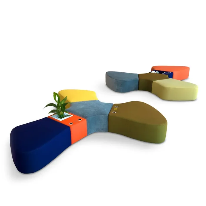 Anbausofa Q2 SIR PENT von Andrea Stramigioli für Adrenalina