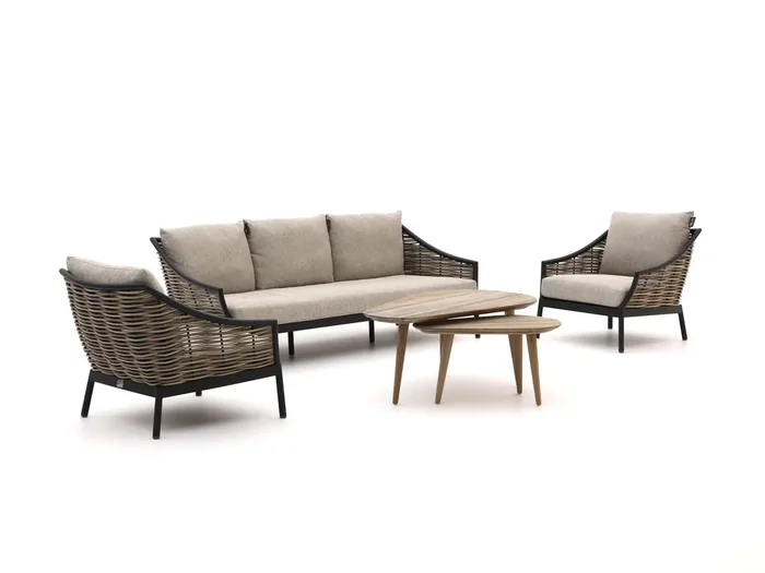 Apple Bee Milou/ROUGH-K Sessel-Sofa Lounge-Set 5-teilig