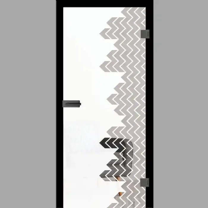 Arrow Motiv klar Glastür – Ganzglastür / Komplettset mit Zarge von Erkelenz