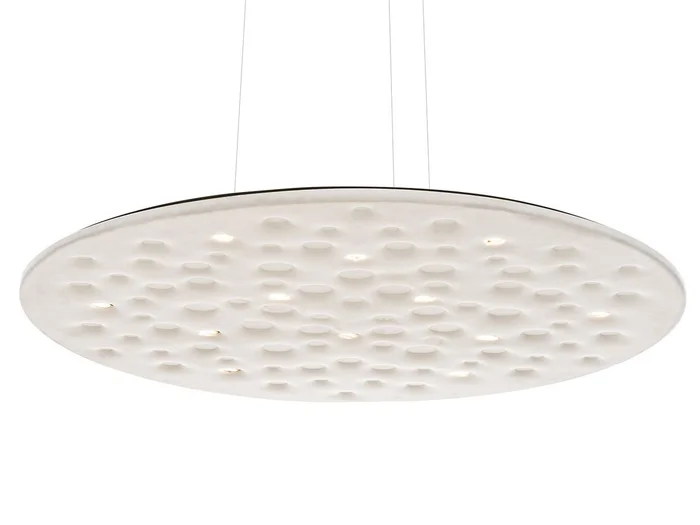 Artemide Silent Field 2.0 Direkt+Indirektes Licht Pendelleuchte Entworfen von Carlotta de Bevilacqua, Laura Pessoni