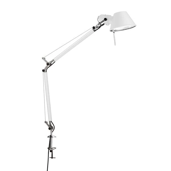 Artemide Tolomeo Mini Tischlampe Weiß mit Klemme
