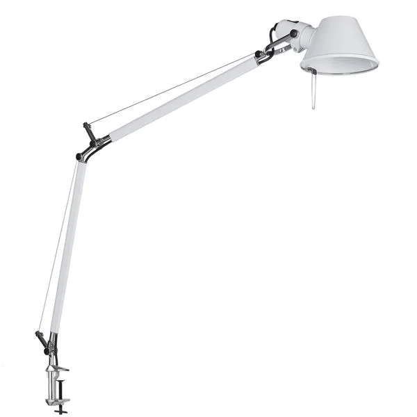 Artemide Tolomeo Tischlampe Weiß mit Klemme
